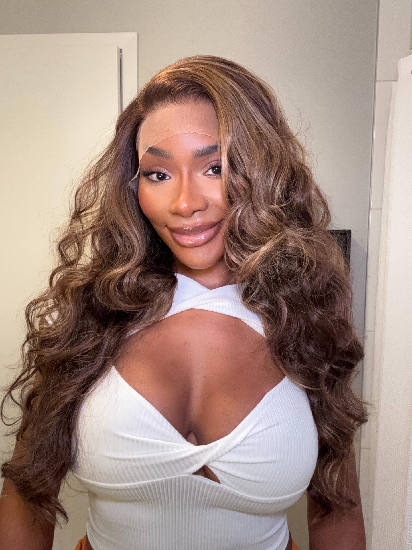26" Long Wavy HD Lace Front Wig | Heat Resistant Synthetic Hair